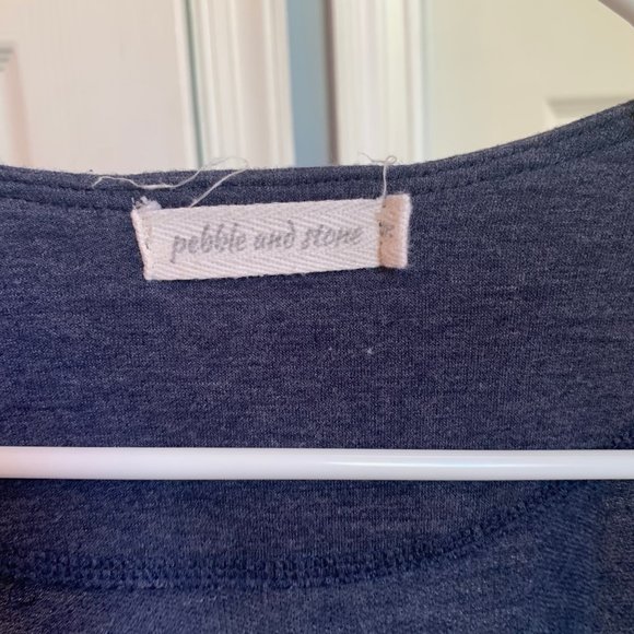 Pebble and Stone Blue Ruffle Cardigan - Picture 3 of 3